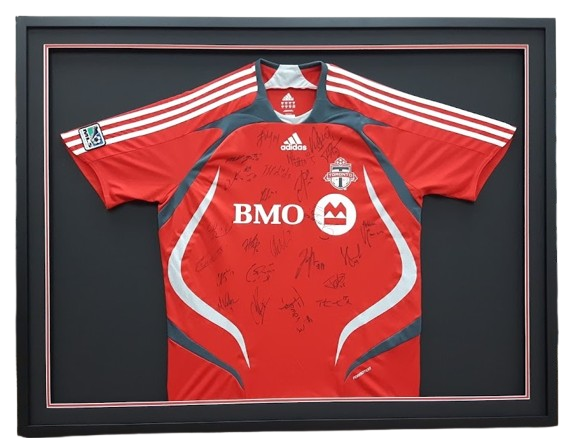 Toronto FC Autographed Jersey – Custom Shadowbox Frame