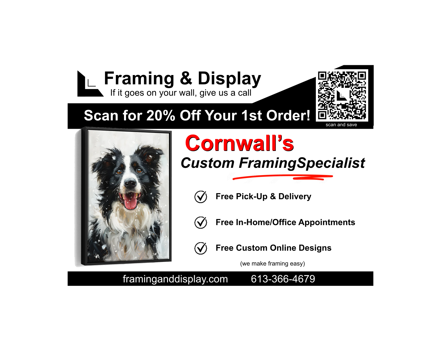 Cornwall’s Custom Framing Specialist – What Makes Us Different?