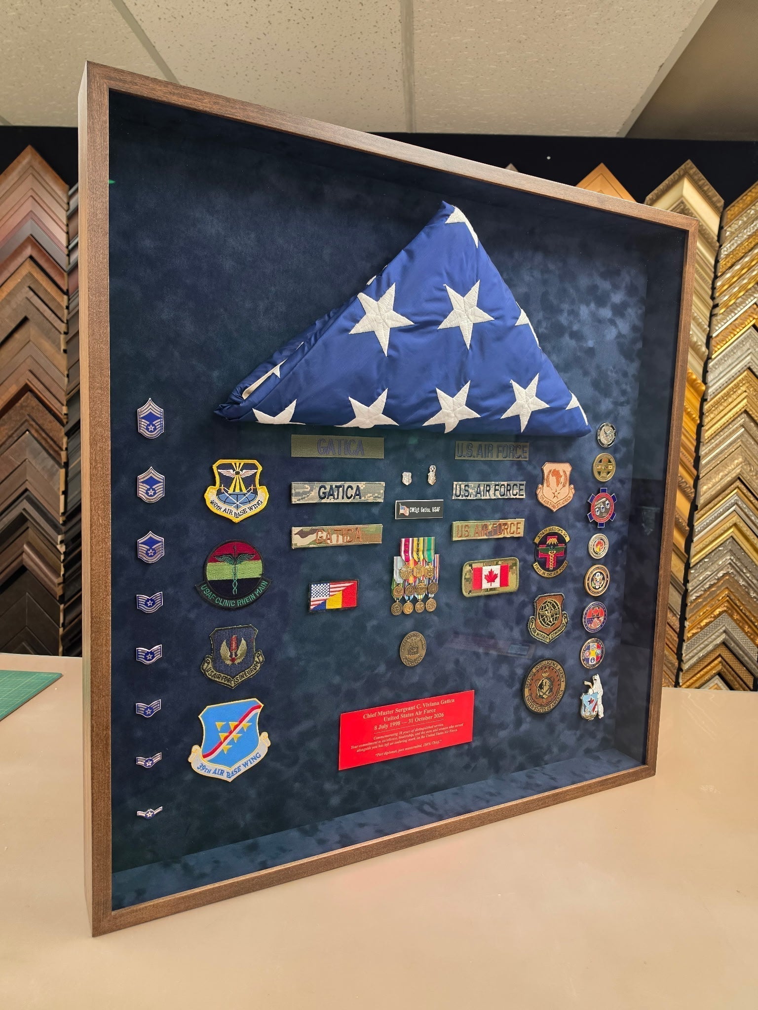 Preserving a Lifetime of Service in One Custom ShadowBox