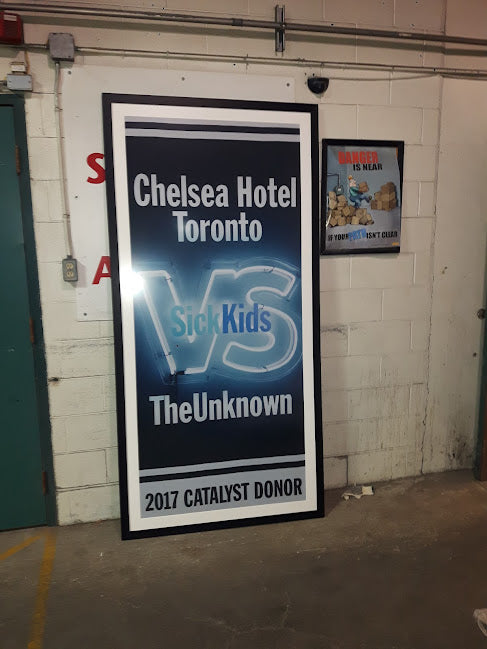 Oversized Donor Recognition Frame for Chelsea Hotel Toronto