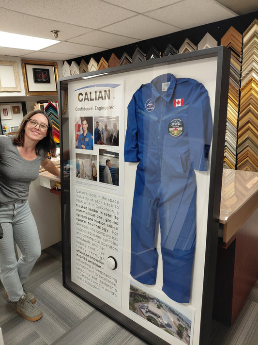 Preserving Space History: A Massive 50" x 68" Space Aviation Shadowbox for Calian